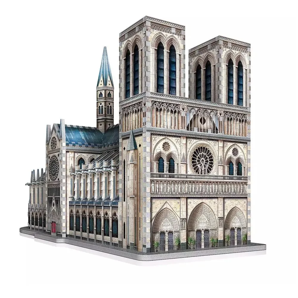 Wrebbit 3D Notre-Dame de‎ Paris 830 Piece 3D Jigsaw Puzzle